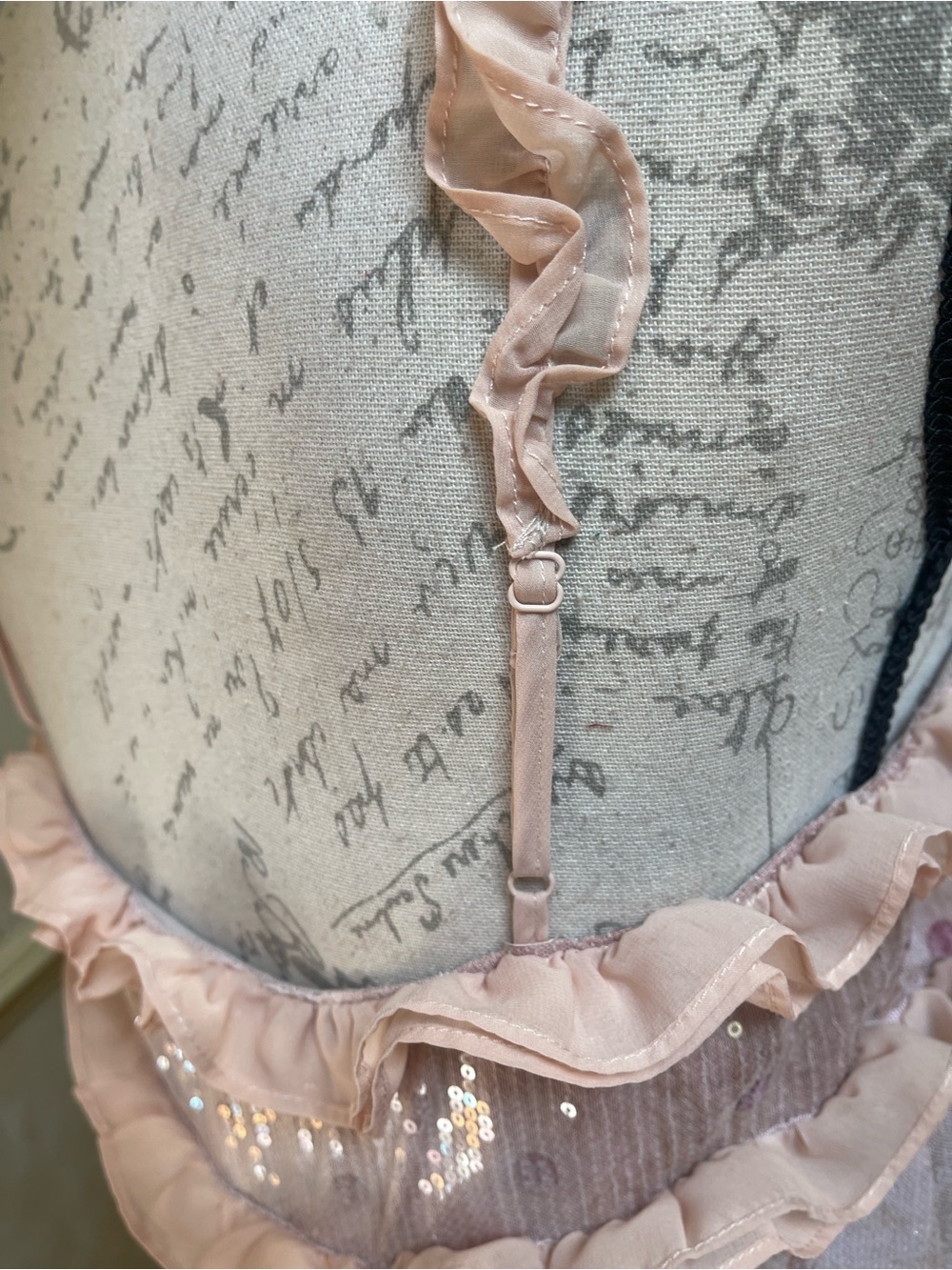 For Love & Lemons Sophia Sequin Mini Dress Size M Ruffle Detail Party Romantic - Picture 16 of 16